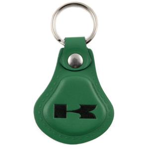 Porte-clés en cuir Kawasaki vert foncé