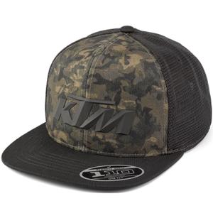 Casquette KTM Camo Trucker noire-camouflage vert