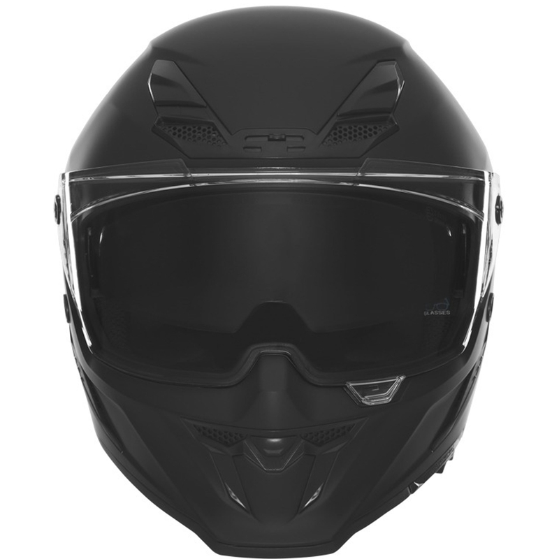 Casque moto intégral NOX Exlusiv Goliath noir mat