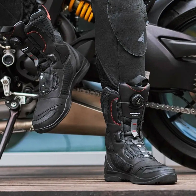 Bottes de moto Shima Strato noires