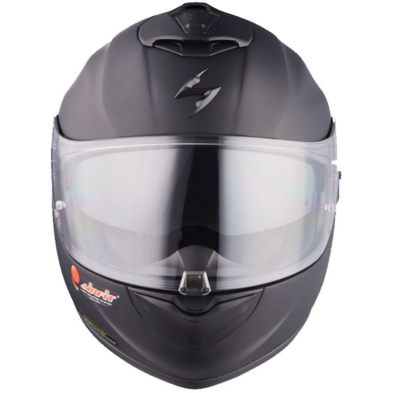 Casque moto intégral Scorpion EXO-1400 EVO II Air Solid noir mat soldes