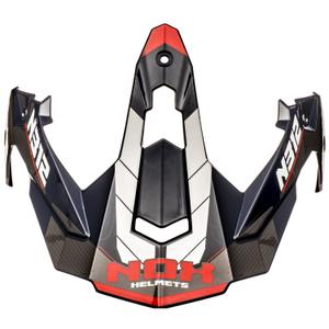 Visière pour casque moto NOX N312 Vapor blanc-bleu-rouge