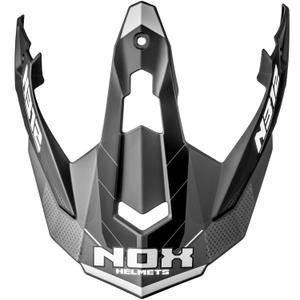 Visière pour casque moto NOX N312 Vapor noir-gris mat