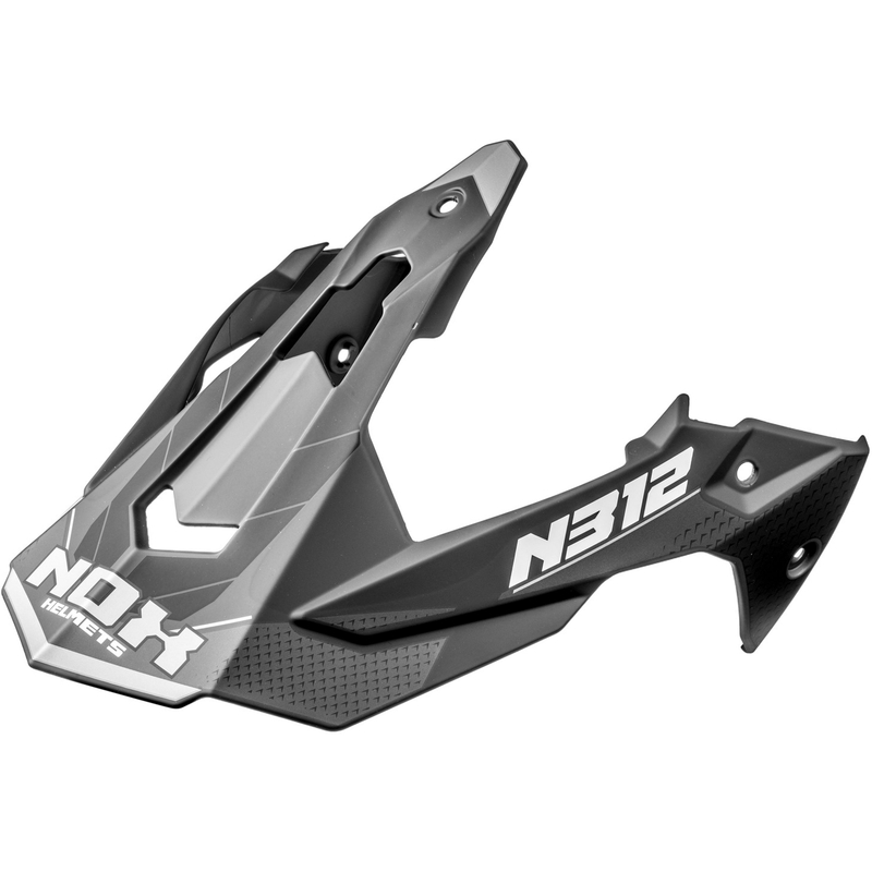 Visière pour casque moto NOX N312 Vapor noir-gris mat