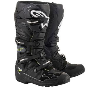 Bottes moto Alpinestars Tech 7 Enduro Drystar Noir-Gris-Jaune fluo