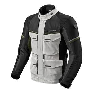 Veste de moto Revit Outback 3 vert argenté soldes