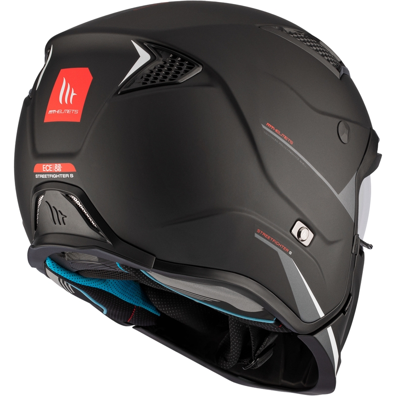 Casque jet avec masque MT Streetfighter SV S Solid A1 noir mat