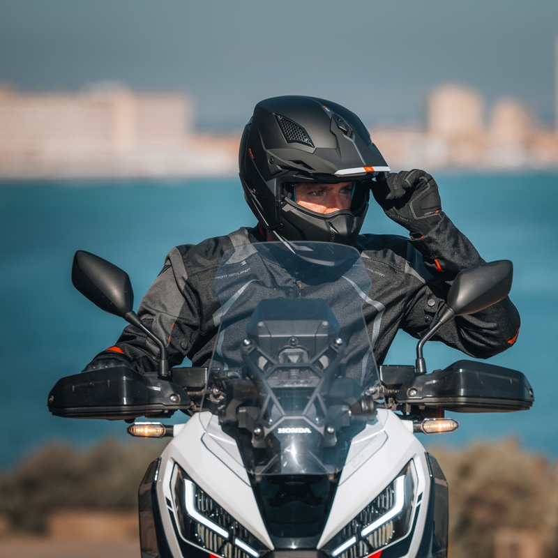 Casque jet avec masque MT Streetfighter SV S Solid A1 noir mat