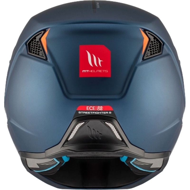 Casque jet avec masque MT Streetfighter SV S Solid A7 bleu mat