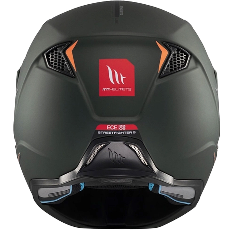 Casque jet avec masque MT Streetfighter SV S Solid A6 vert mat