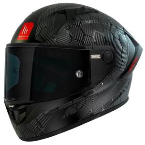 MT KRE+ Carbon Solid A11 Integrated Motorcycle Helmet black gloss