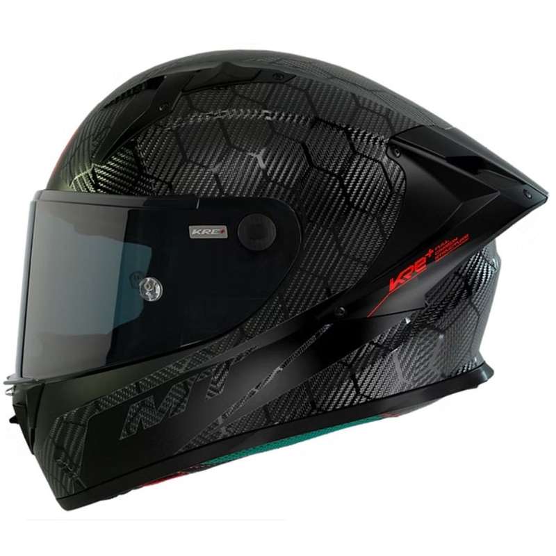 Casque moto intégral MT KRE+ Carbon Solid A11 noir brillant