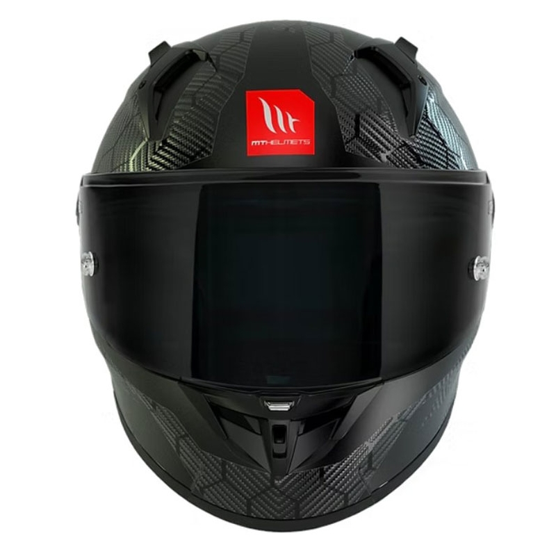 Casque moto intégral MT KRE+ Carbon Solid A11 noir brillant