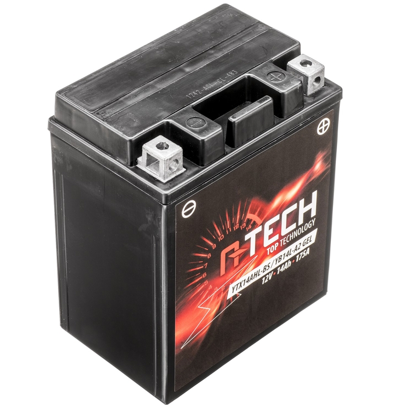 Batterie gel A-TECH 12 V, YTX14AHL-BS/YB14L-A2, 14 Ah, 175 A, sans entretien
