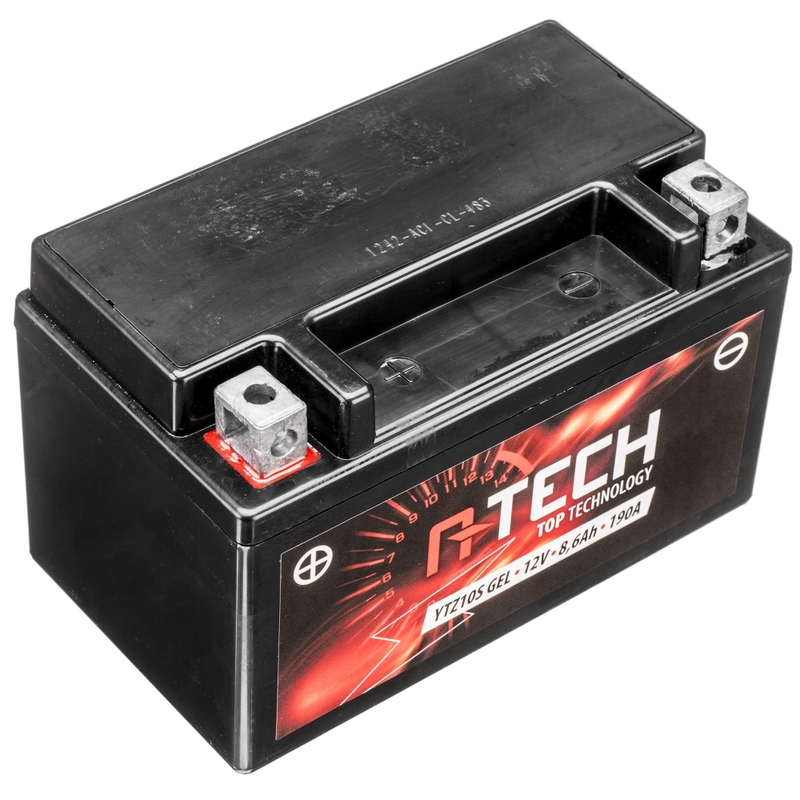 Batterie gel A-TECH 12V, YTZ10S, 8,6Ah, 190A, sans entretien