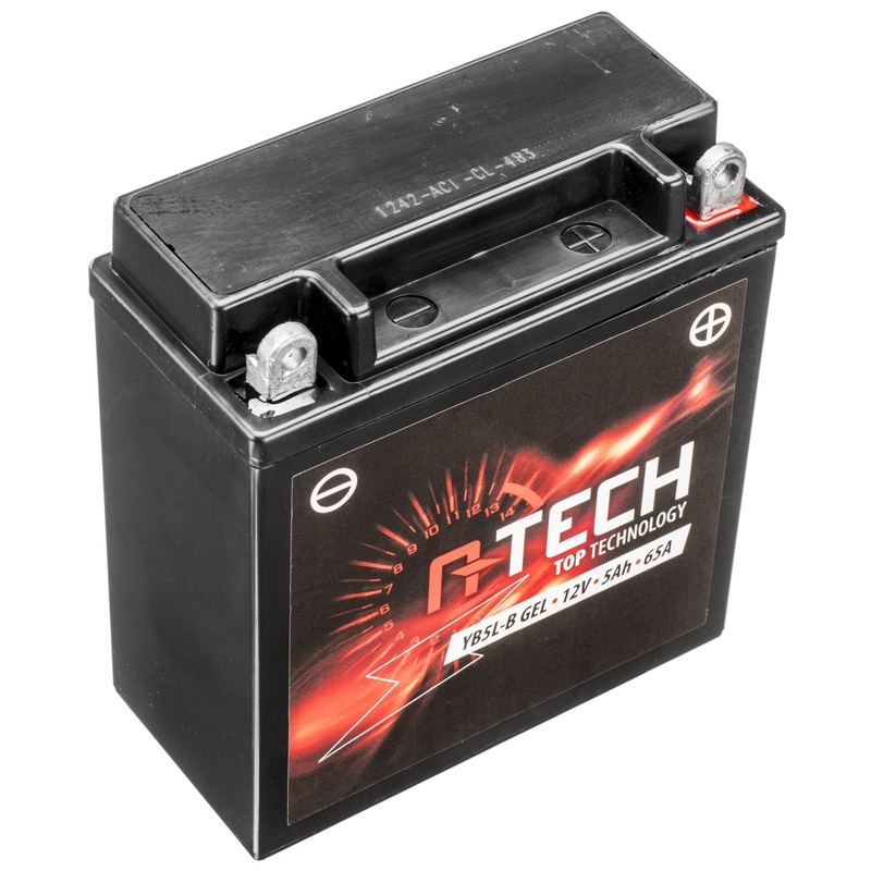 Batterie gel A-TECH 12V, YB5L-B, 5Ah, 65A, sans entretien