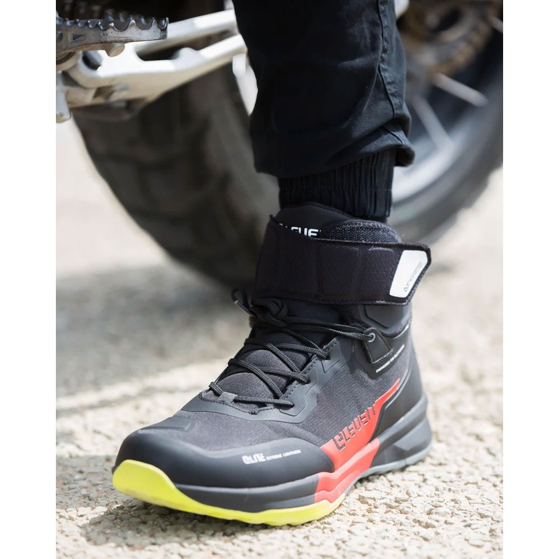 Bottes moto Eleveit STRATOS E-Dry noir-rouge