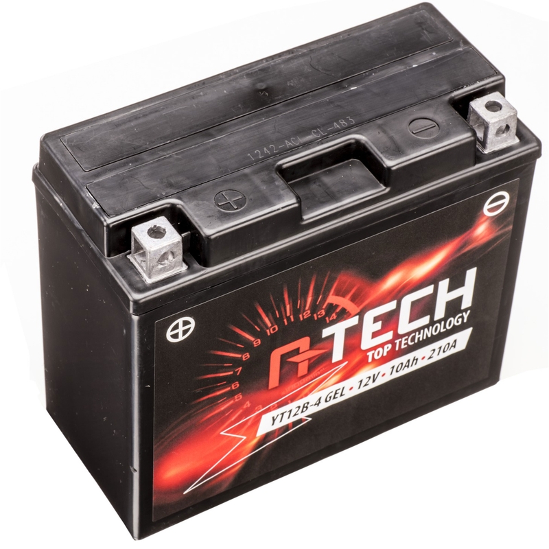 Batterie gel A-TECH 12V, YT12B-4, YT12B-BS, 12V, 10Ah, 210A, sans entretien