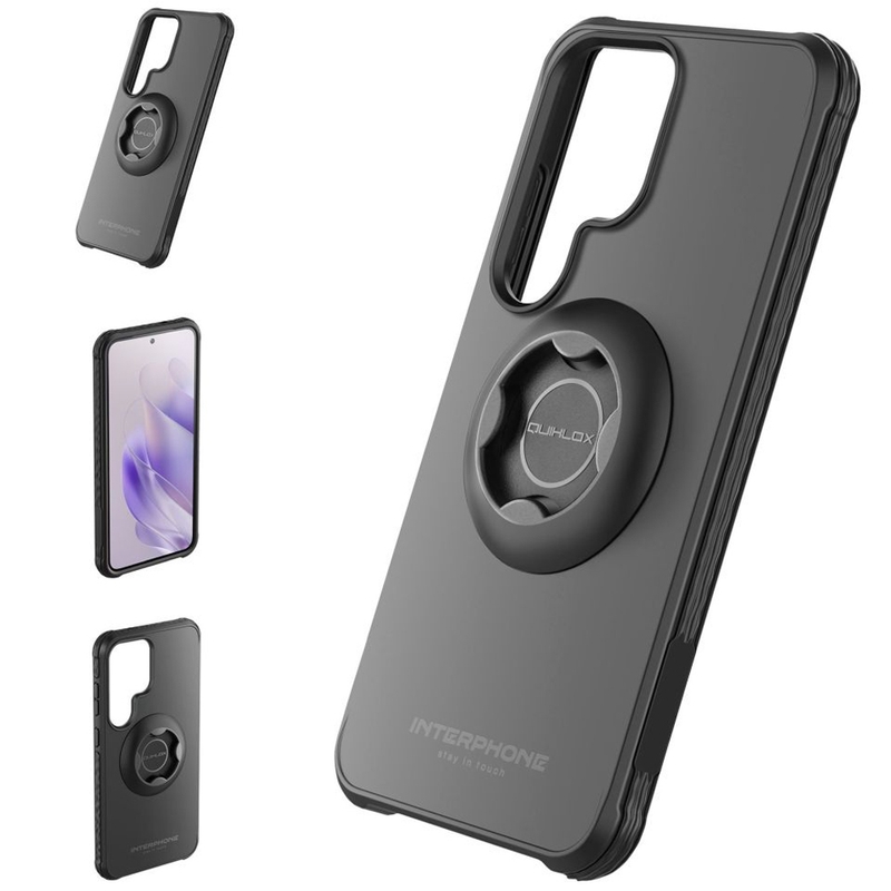 Coque de protection Interphone QUIKLOX Tetraforce pour Samsung Galaxy S25 Ultra noir