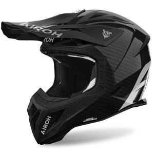 Casque de motocross Airoh Aviator ACE 2 Carbon noir brillant