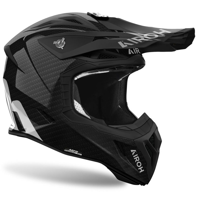 Casque de motocross Airoh Aviator ACE 2 Carbon noir brillant