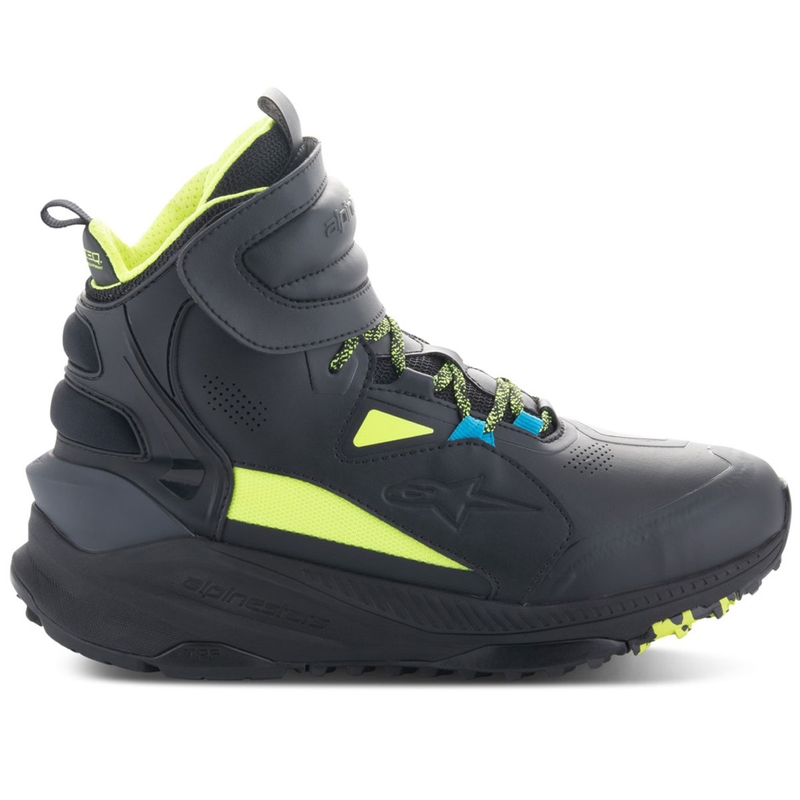 Bottes de moto Alpinestars Speedstreet noir-citron vert-bleu