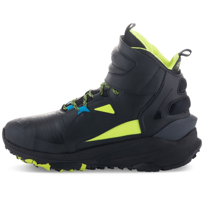 Bottes de moto Alpinestars Speedstreet noir-citron vert-bleu