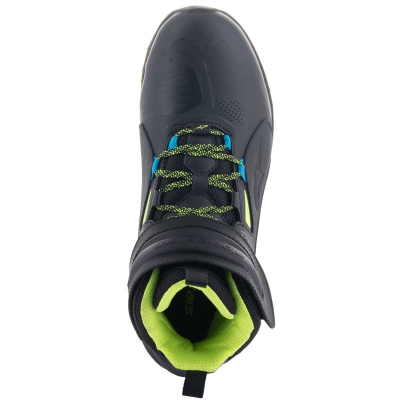 Bottes de moto Alpinestars Speedstreet noir-citron vert-bleu