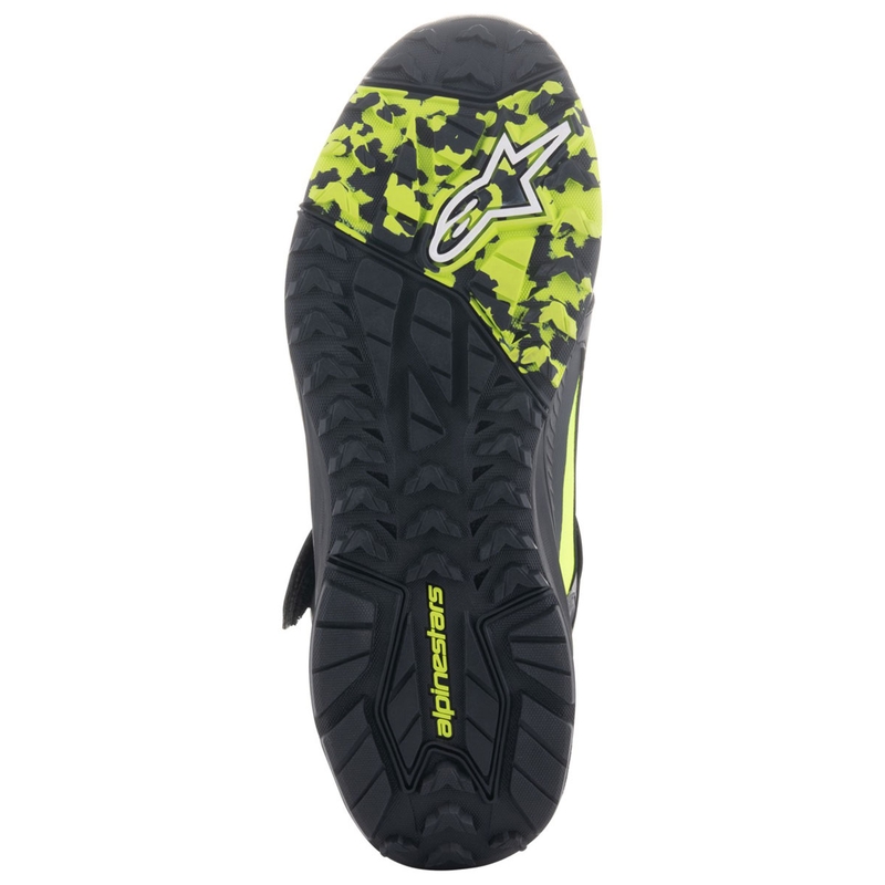 Bottes de moto Alpinestars Speedstreet noir-citron vert-bleu