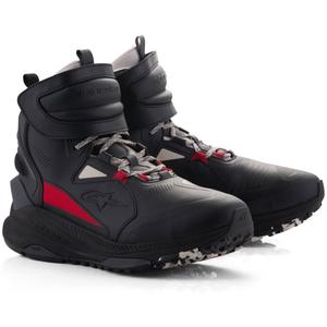 Bottes de moto Alpinestars Speedstreet noir-beige-rouge