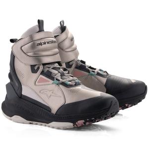 Bottes moto Alpinestars Speedstreet beige-corail-noir-bleu