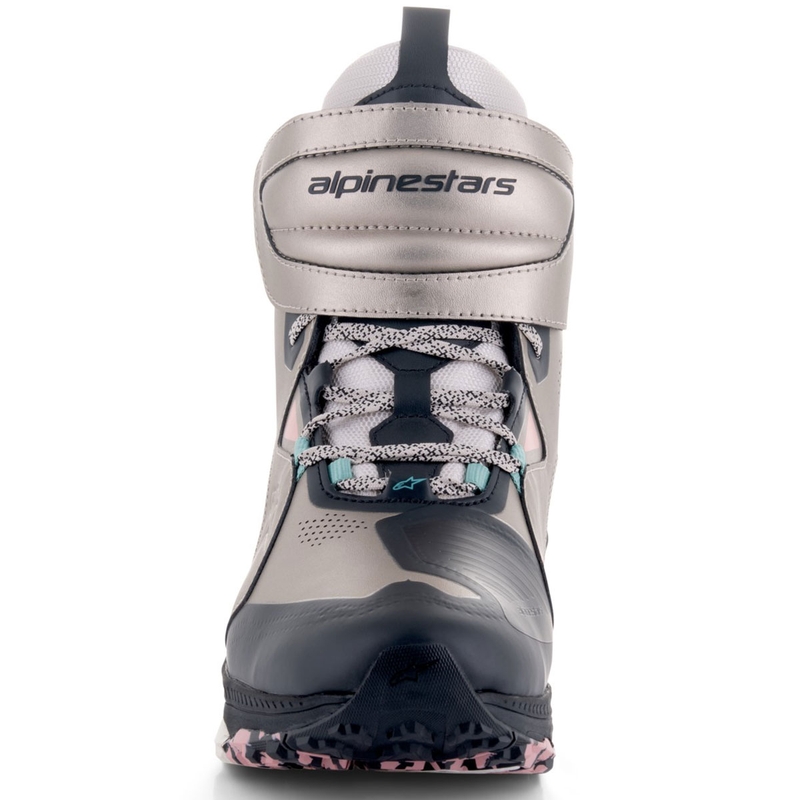 Bottes moto Alpinestars Speedstreet beige-corail-noir-bleu