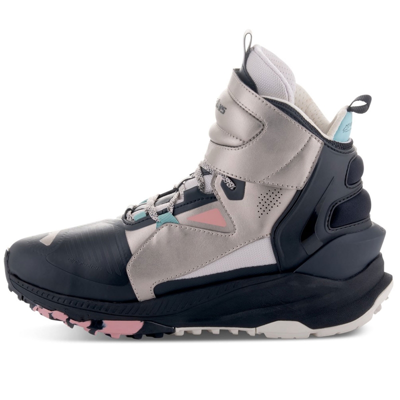 Bottes moto Alpinestars Speedstreet beige-corail-noir-bleu