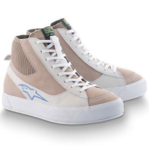 Bottes de moto pour femme Alpinestars Stella Stated Podium, blanc-gris clair