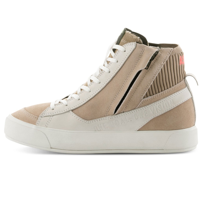 Bottes de moto pour femme Alpinestars Stella Stated Podium, blanc-gris clair