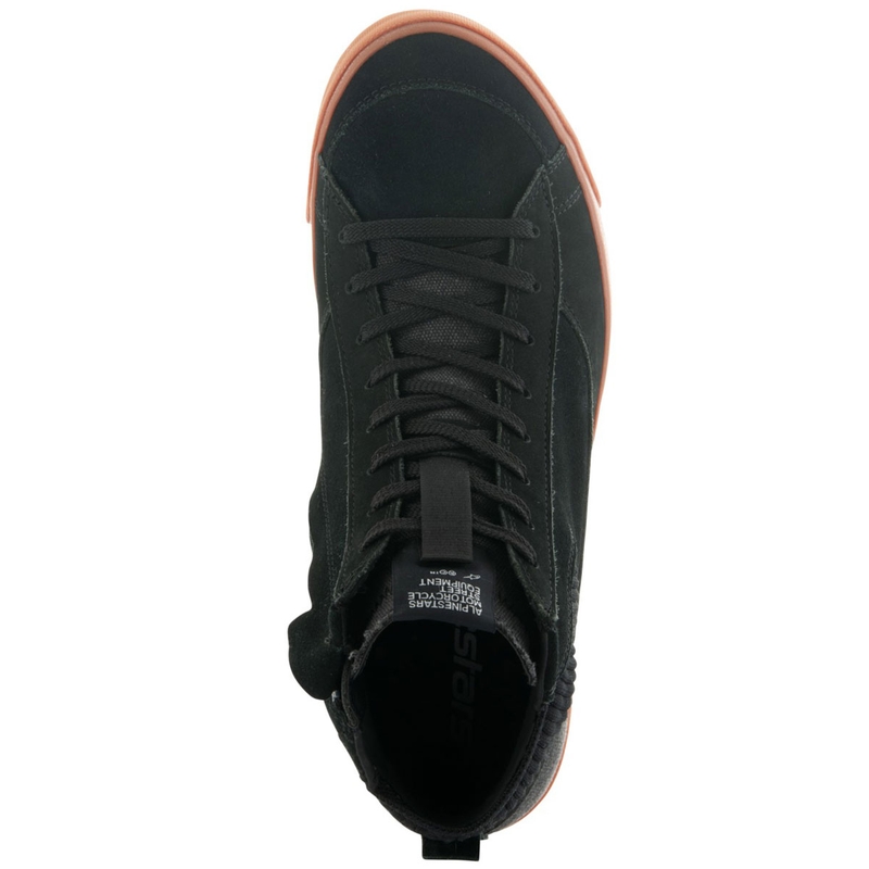 Bottes de moto Alpinestars Stated noires en caoutchouc