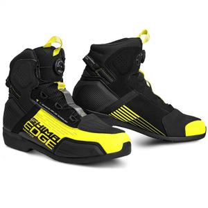Bottes de moto Shima Edge Vent Noir-Jaune fluo