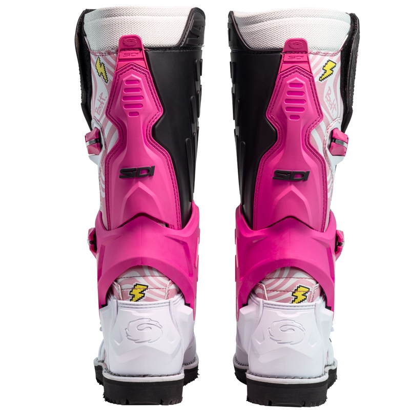 Bottes de moto SiDi Crossair HD End BB001 rose-blanc