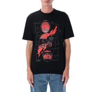 T-shirt Ducati Marc Marquez - casque MotoGP noir-rouge