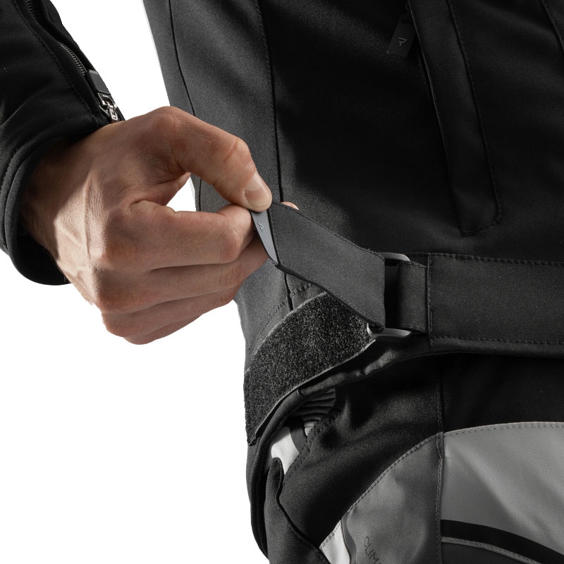 Veste moto Rebelhorn Borg II noir-gris-jaune fluo