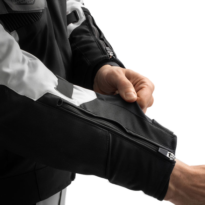 Veste moto Rebelhorn Borg II noir-gris-jaune fluo