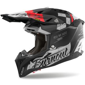 Casque de motocross Airoh Aviator 3 Burnout noir mat