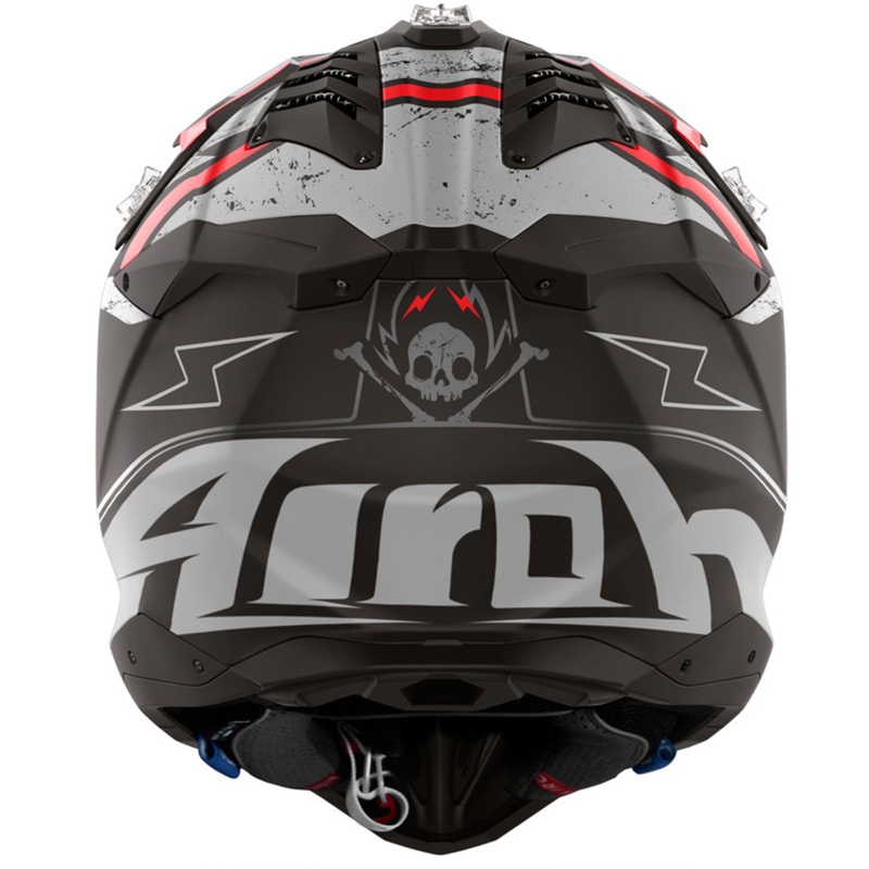 Casque de motocross Airoh Aviator 3 Burnout noir mat