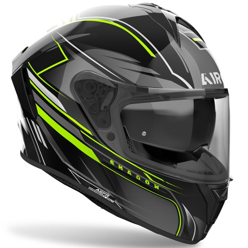 Casque moto intégral Airoh SPARK 2 Shadow jaune brillant