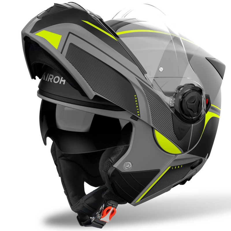 Casque modulable Airoh Specktre Leaf jaune mat