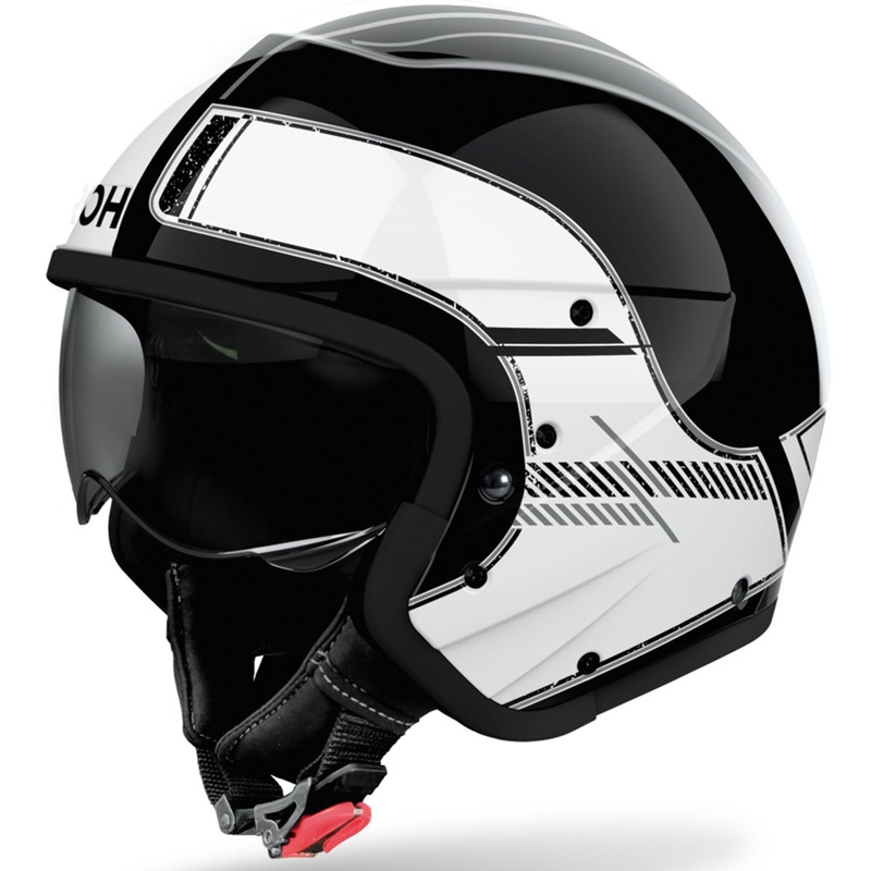 Casque moto modulable Airoh J110 Raster blanc brillant