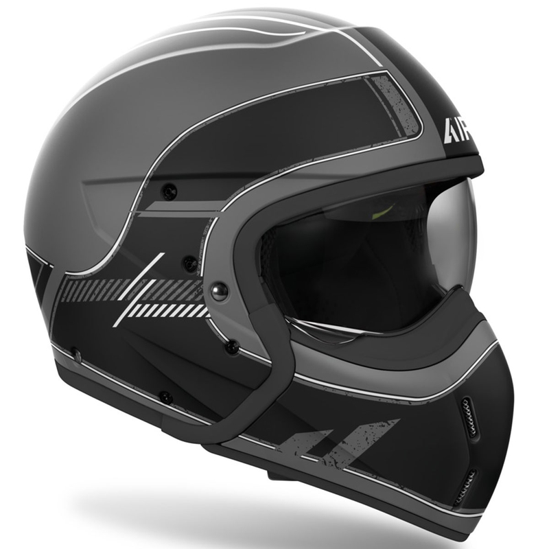 Casque moto modulable Airoh J110 Raster noir mat