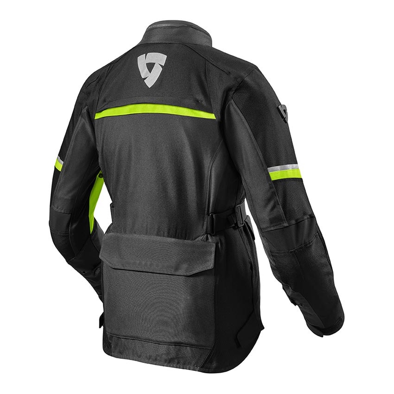 Veste de moto Revit Outback 3 Black-Fluo Yellow pour femme soldes