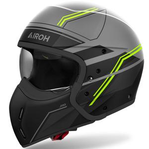 Casque moto modulable Airoh J110 Slim jaune mat