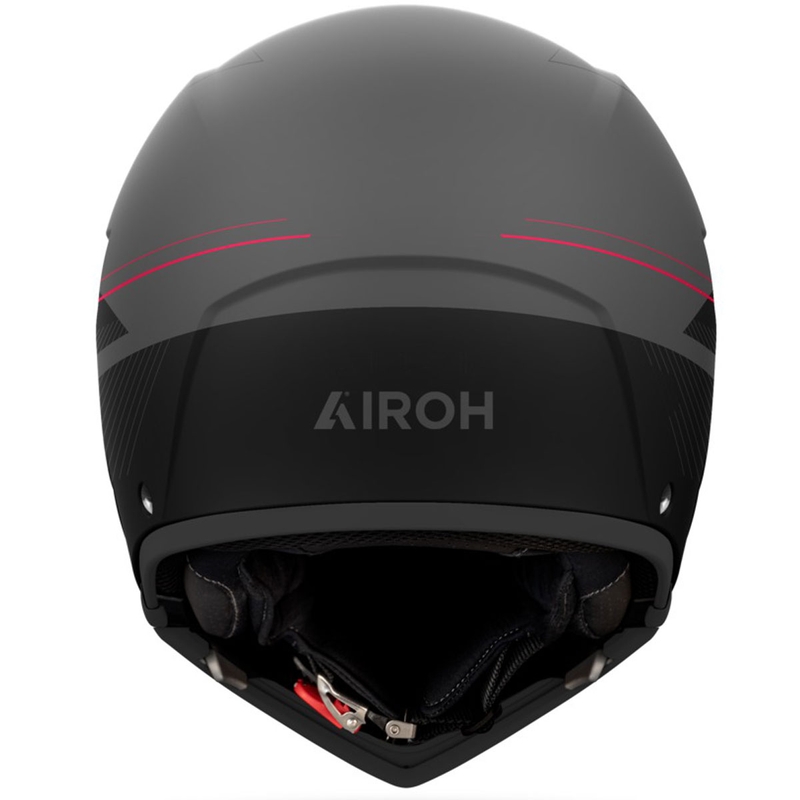 Casque moto modulable Airoh J110 Slim rouge mat